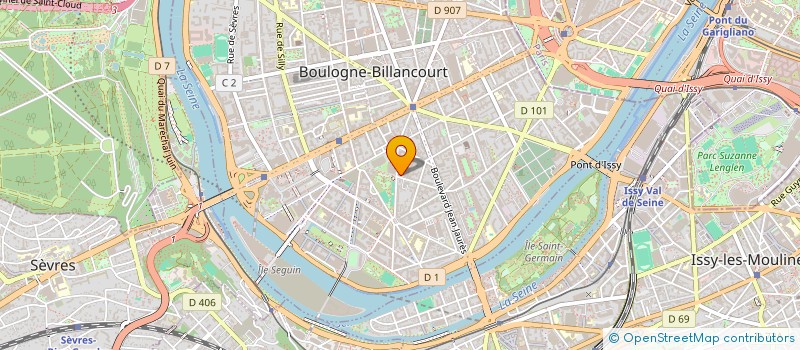 localisation de l'entreprise REGENCY LIMO COACH à BOULOGNE-BILLANCOURT