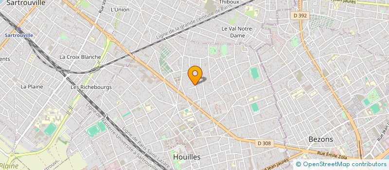 localisation de l'entreprise REGENERATIO  HOUILLES