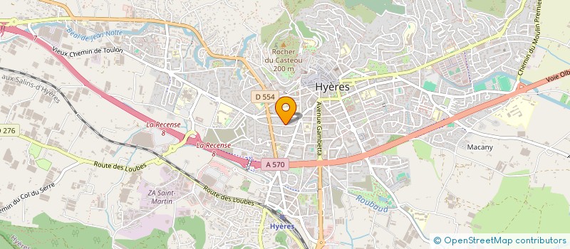 localisation de l'entreprise REGENT à HYERES