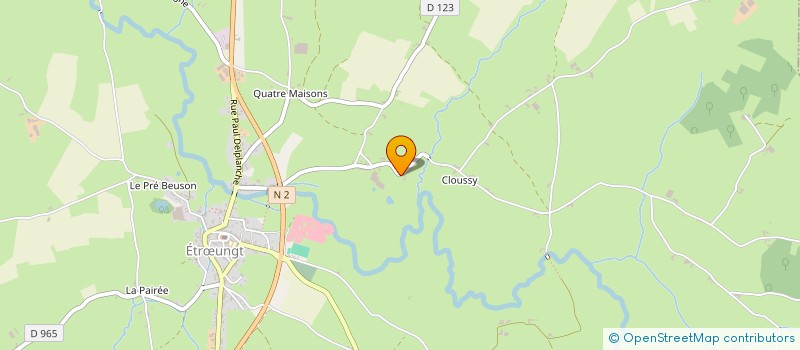 localisation de l'entreprise REGENT BOUZERE  ETROEUNGT