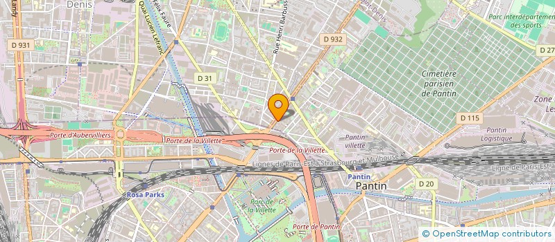 localisation de l'entreprise REGGA'M à PANTIN