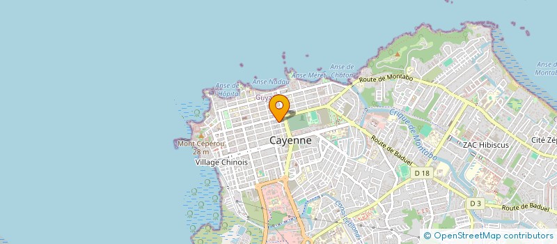 localisation de l'entreprise REGGY METAUX  CAYENNE