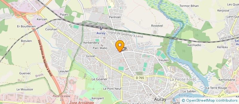 localisation de l'entreprise REGHEIN à AURAY