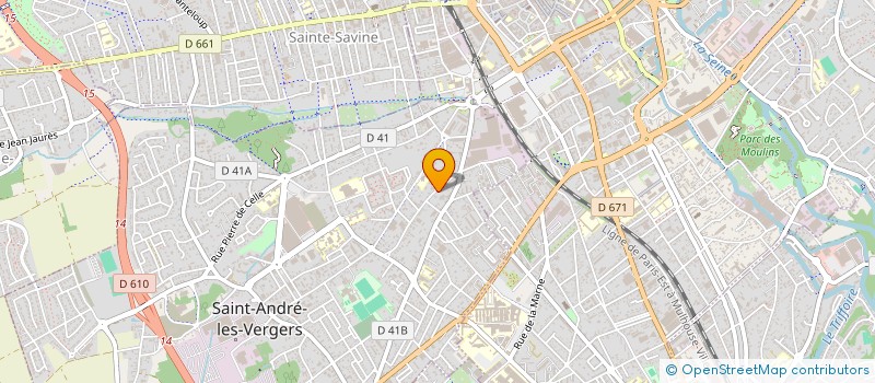 localisation de l'entreprise REGHI-TEXTILES SARL  SAINT-ANDRE-LES-VERGERS