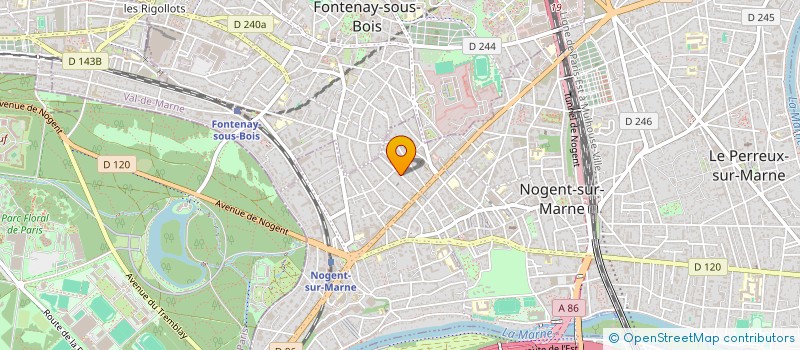 localisation de l'entreprise REGIA PARTICIPAZIONI à NOGENT-SUR-MARNE