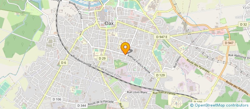 localisation de l'entreprise REGIA SKATE CLUB à DAX
