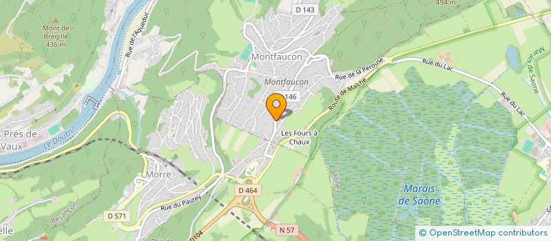 localisation de l'entreprise REGIAL  MONTFAUCON