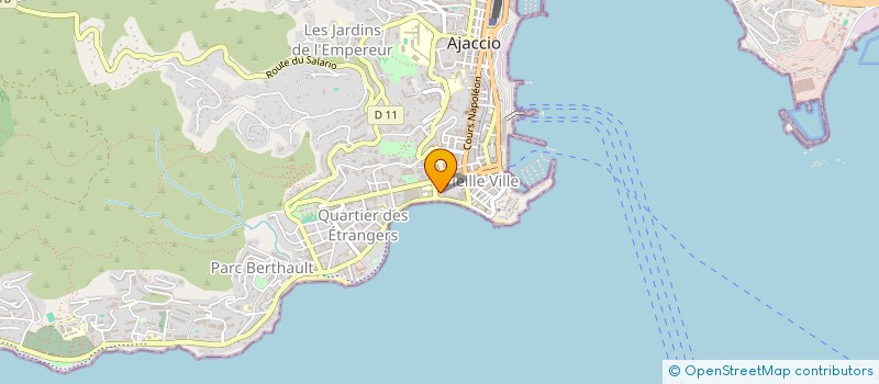 localisation de l'entreprise REGICORSE à AJACCIO