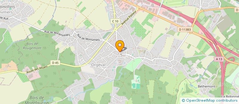 localisation de l'entreprise REGIDEL à ORGEVAL