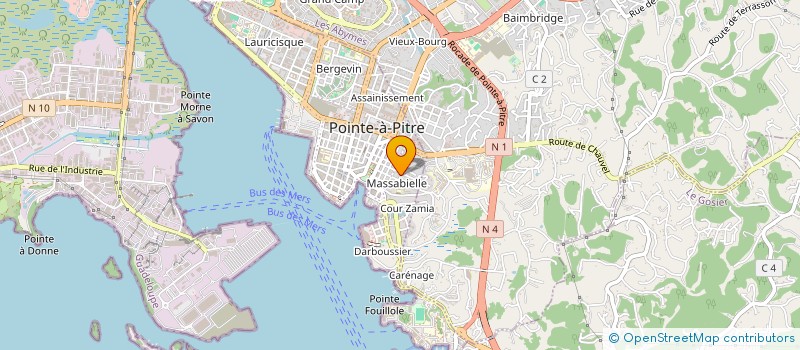 localisation de l'entreprise REGIE 2000 à POINTE-A-PITRE