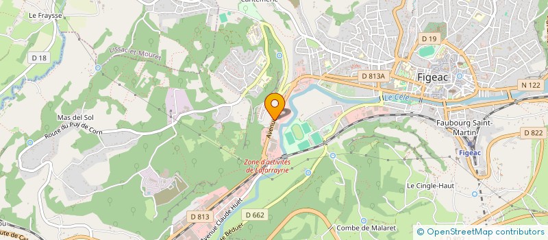 localisation de l'entreprise REGIE ABATTOIR DE FIGEAC à FIGEAC