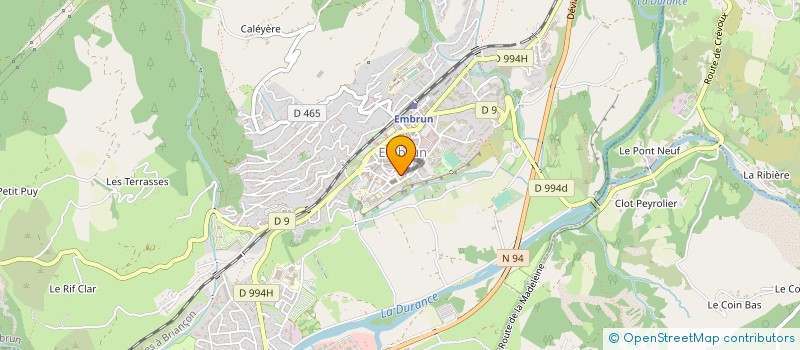localisation de l'entreprise REGIE ASSAINISSEMENT COM DE COM D EMBRUN à EMBRUN