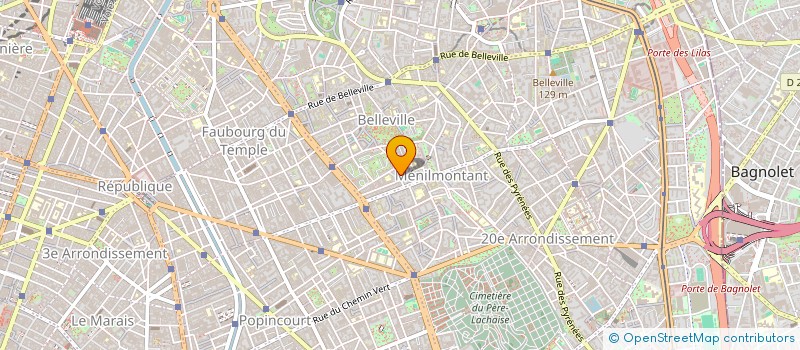 localisation de l'entreprise REGIE ASSITANCE FRET (R.A.F) à PARIS