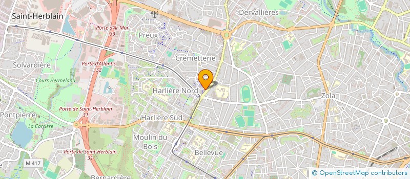 localisation de l'entreprise REGIE ASSOCIATIVE QUARTIERS ST HERBLAIN  SAINT-HERBLAIN