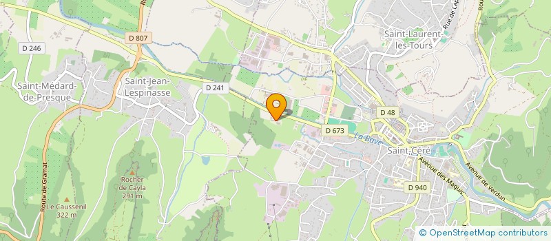 localisation de l'entreprise REGIE AUTONOME ABATTOIR SAINT CERE  SAINT-CERE