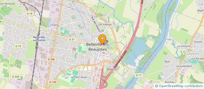 localisation de l'entreprise REGIE BERTRAND - DEPAGNEUX à BELLEVILLE-EN-BEAUJOLAIS