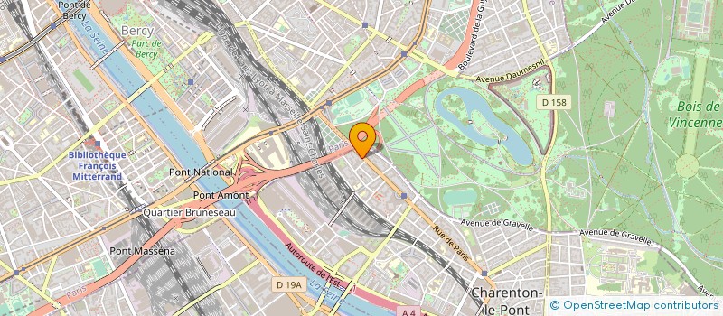 localisation de l'entreprise REGIE BHCSM  CHARENTON LE PONT