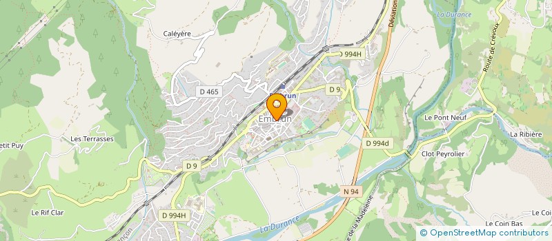 localisation de l'entreprise REGIE BOIS ENERGIE D'EMBRUN  EMBRUN