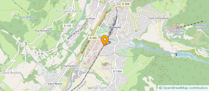 localisation de l'entreprise REGIE BRIANCONNAISE DE L EAU AUTONOME  BRIANCON