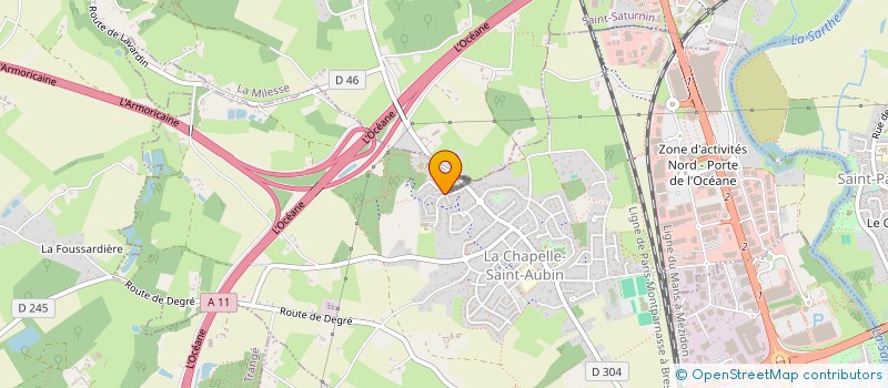 localisation de l'entreprise REGIE BUSINESS MEDIA  LA CHAPELLE-SAINT-AUBIN