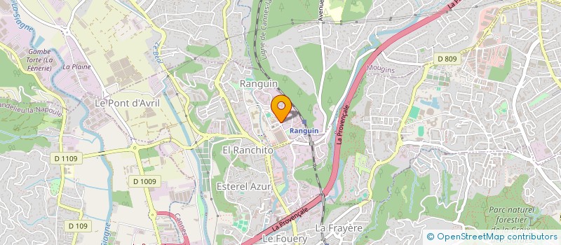 localisation de l'entreprise REGIE CANNOISE D INSERTION PROFESSIONNELLE à CANNES