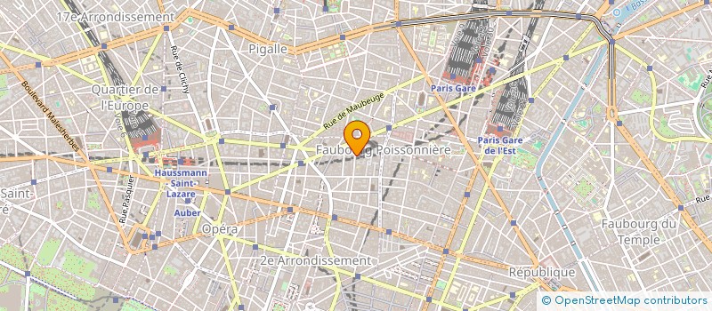 localisation de l'entreprise REGIE CENTRALE EDITION PRESSE PUBLICITE  PARIS