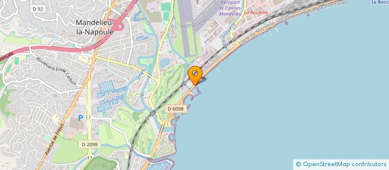 localisation de l'entreprise REGIE COMMUNICATION EVENEMENTIEL  CANNES