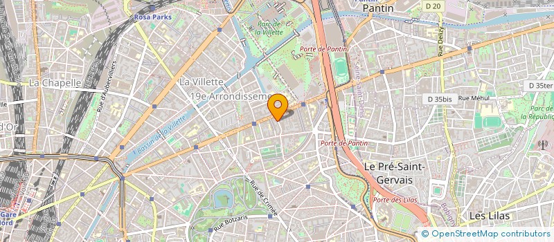 localisation de l'entreprise REGIE CONSEIL SERVICE RCS  PARIS