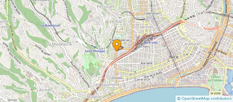 localisation de l'entreprise REGIE CONTACT PROMOTION à NICE