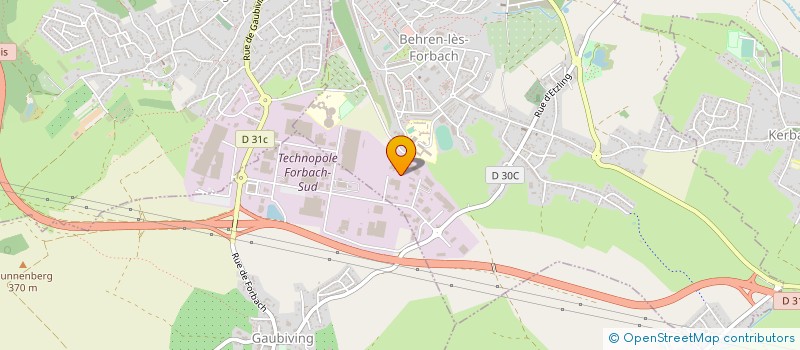 localisation de l'entreprise REGIE CSM  BEHREN-LES-FORBACH