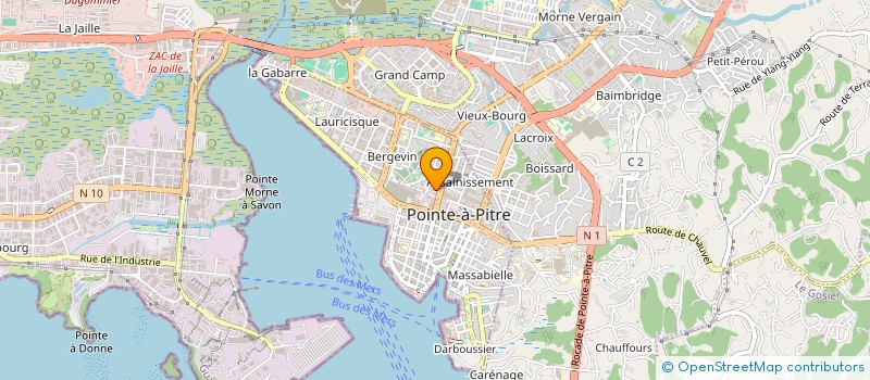 localisation de l'entreprise REGIE CULTURE ZOUK à POINTE-A-PITRE