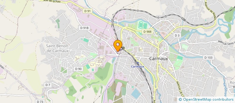 localisation de l'entreprise REGIE D'ASSAINISSEMENT DU POLE DES EAUX DU CARMAUSIN à CARMAUX