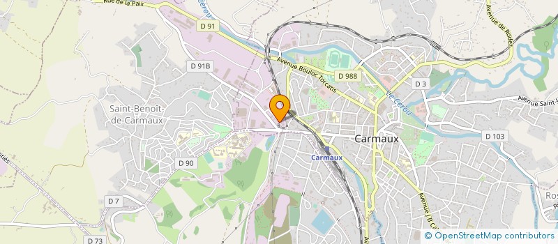 localisation de l'entreprise REGIE D'ASSAINISSEMENT DU POLE DES EAUX DU CARMAUSIN-SEGALA à CARMAUX