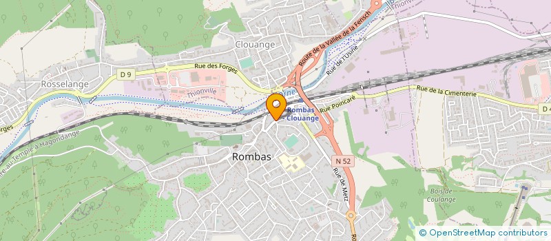localisation de l'entreprise REGIE D'ELECTRICITE à ROMBAS