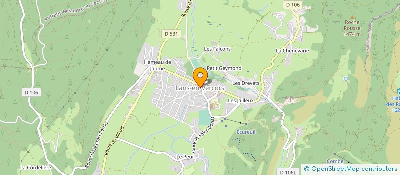localisation de l'entreprise REGIE D'EXPLOITATION DES MONTAGNES DE LANS à LANS-EN-VERCORS
