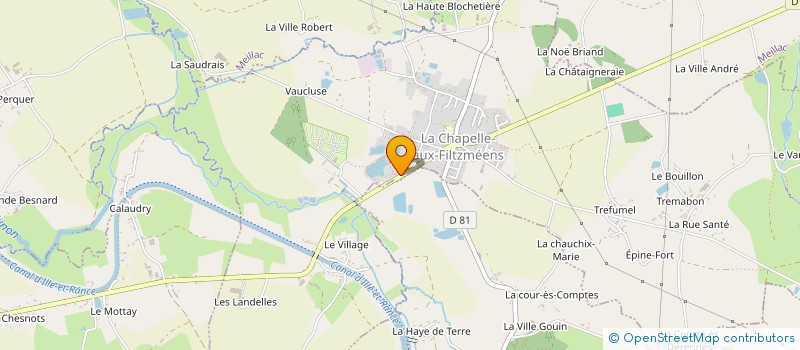 localisation de l'entreprise REGIE DE DISTRIBUTION D'ENERGIE RENOUVELABLE BIOMASSE BRETAGNE ROMANTIQUE  LA CHAPELLE-AUX-FILTZMEENS