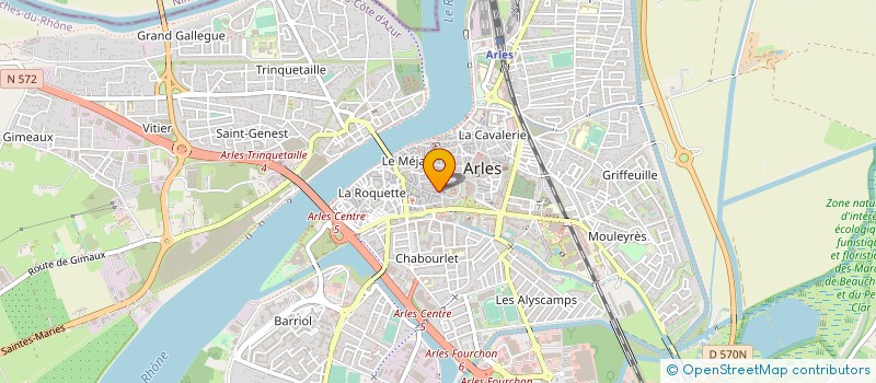 localisation de l'entreprise REGIE DE GESTION DES CENTRES SOCIAUX D'ARLES à ARLES