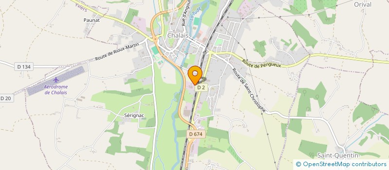 localisation de l'entreprise REGIE DE L'ABATTOIR DE CHALAIS à CHALAIS