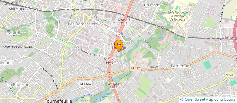 localisation de l'entreprise REGIE DE L'ARMURIER à COLOMIERS