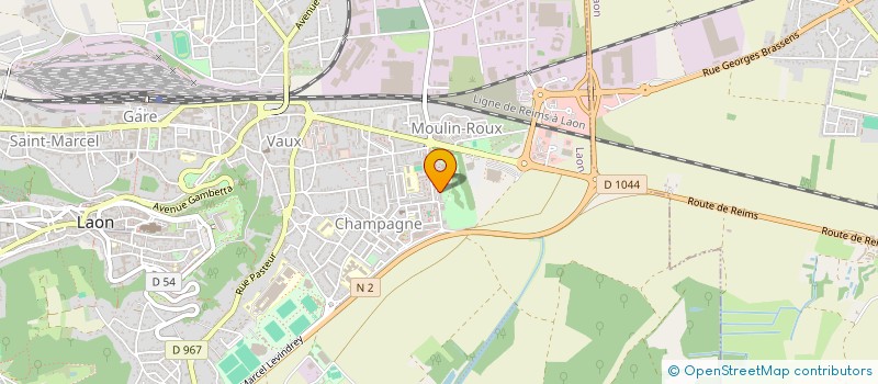 localisation de l'entreprise REGIE DE QUARTIER à LAON