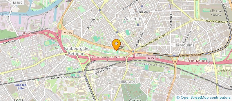 localisation de l'entreprise REGIE DE QUARTIER CONCORDE à LILLE