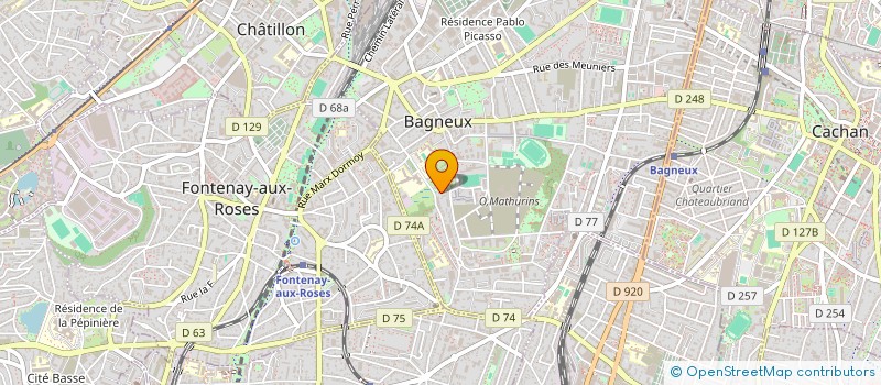 localisation de l'entreprise REGIE DE QUARTIER DE BAGNEUX à BAGNEUX