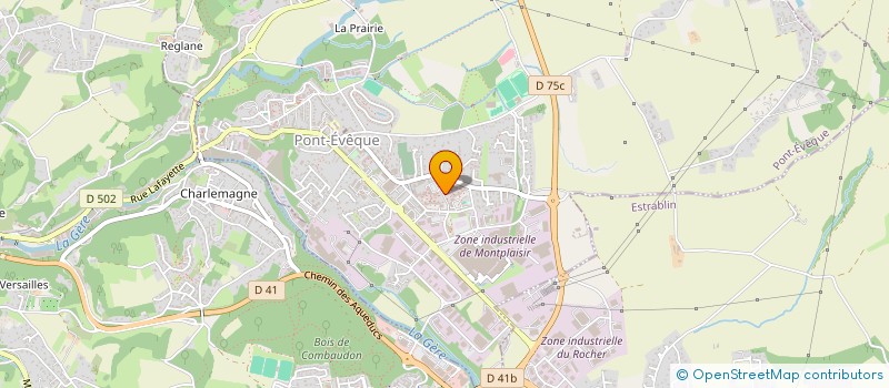 localisation de l'entreprise REGIE DE QUARTIER DE PONT EVEQUE  PONT-EVEQUE