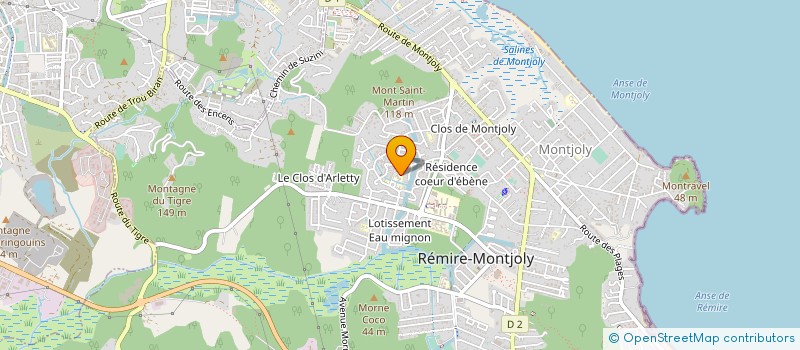localisation de l'entreprise REGIE DE QUARTIER DE REMIRE MONTJOLY à REMIRE-MONTJOLY