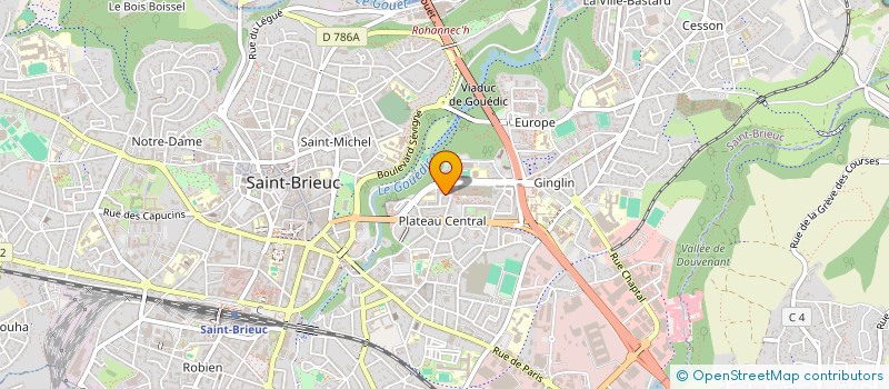 localisation de l'entreprise REGIE DE QUARTIER DE SAINT BRIEUC à SAINT-BRIEUC