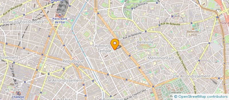 localisation de l'entreprise REGIE DE QUARTIER FONTAINE AU ROI  PARIS