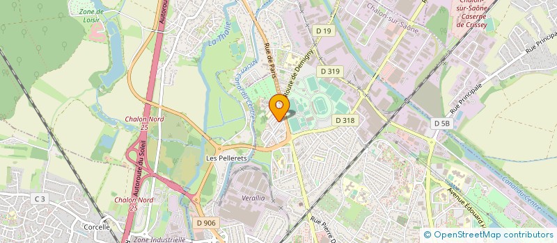localisation de l'entreprise REGIE DE QUARTIERS DE L OUEST CHALONNAIS à CHALON-SUR-SAONE