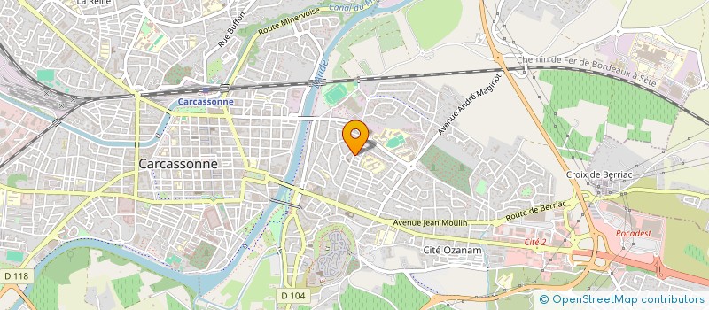 localisation de l'entreprise REGIE DE QUARTIERS DU CARCASSONNAIS à CARCASSONNE