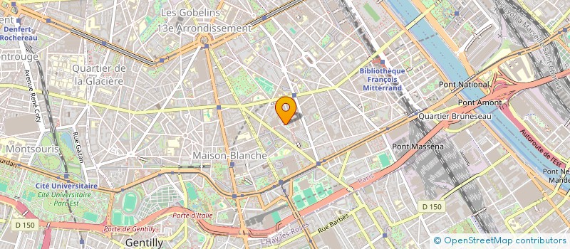 localisation de l'entreprise REGIE DE QUARTIERS TELA 13  PARIS