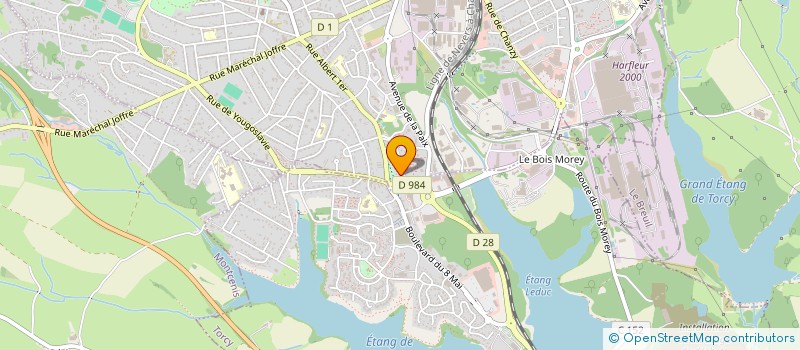 localisation de l'entreprise REGIE DE TERRITOIRE DE LA COMMUNAUTE URBAINE CREUSOT MONTCEAU NORD  LE CREUSOT